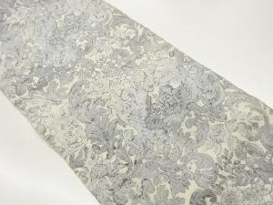 花唐草に屋敷模様織出し名古屋帯